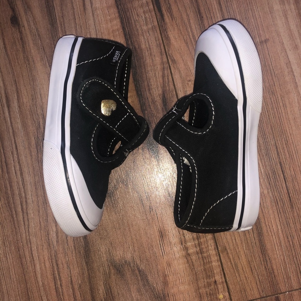 Vans Leena Toddler Black and White